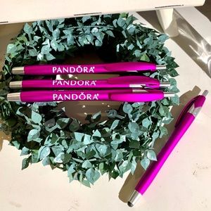 Pandora Charm Store Set of 4 Ink +Stylus Pens New